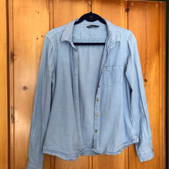 Ladies Casual Button Down Long Sleeve - Picture 2 of 7